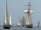 Schau-Regatta während der Kieler Woche